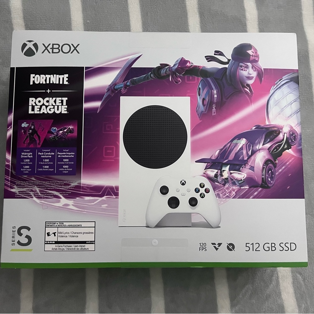 Xbox Series S Fortnite/Rocket League Bonus content, brand new/sealed